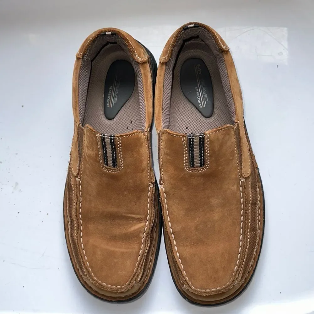 My Travel Streetcars Tenille brown/tan suede leather slip on‎ loafers